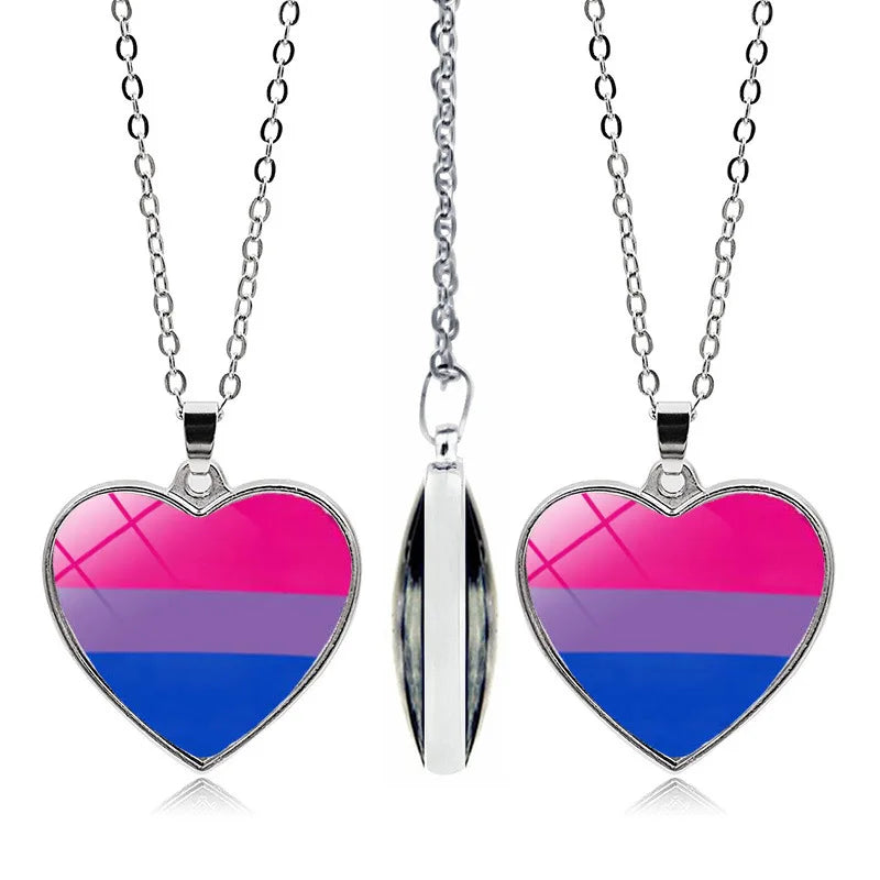 LGBT Gay Rainbow Pride Flag Necklace