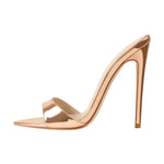 Load image into Gallery viewer, Rose Gold  High Heel Stilettos Sandals
