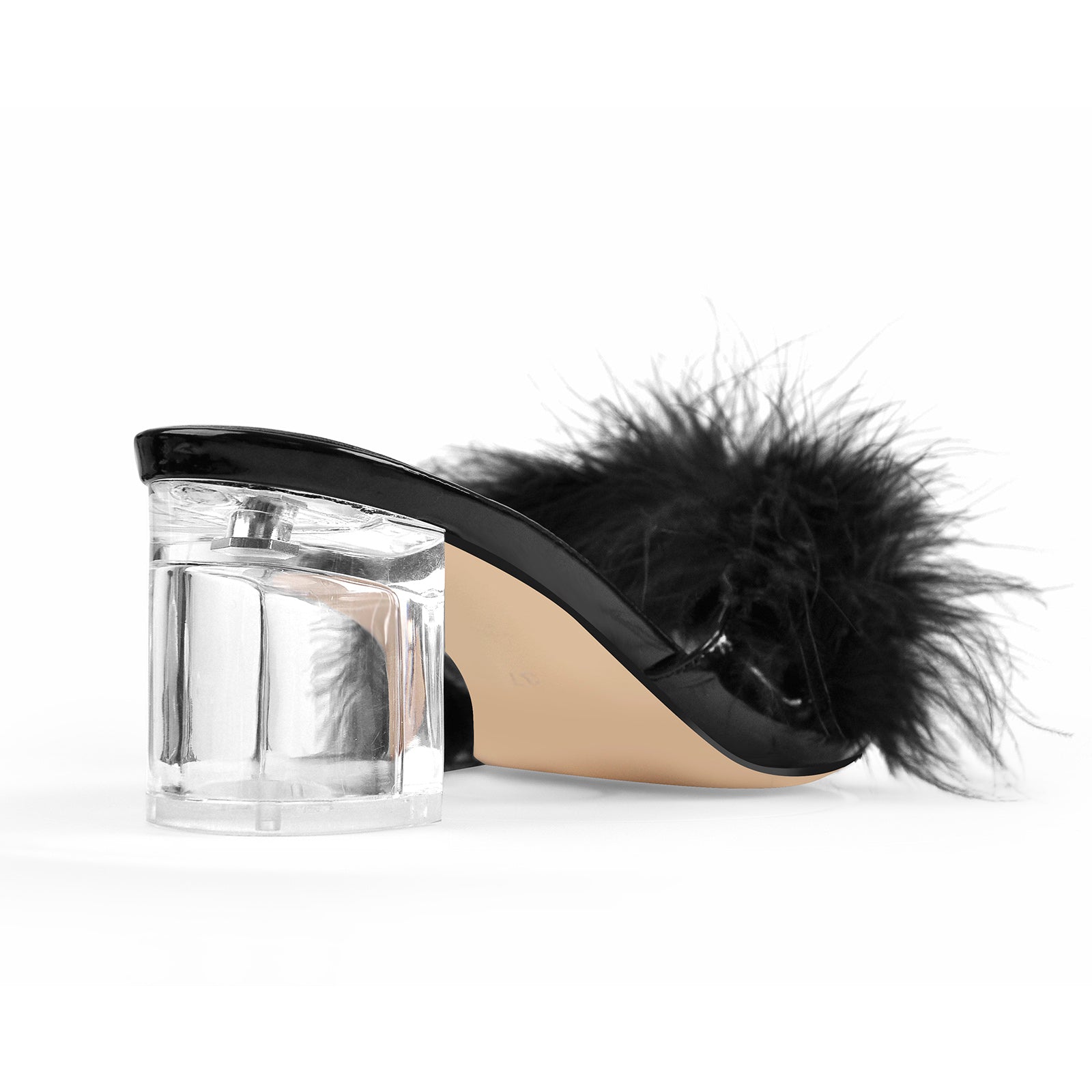 "Sissy Julieta" Feminine Feather Heel Sandals for Men