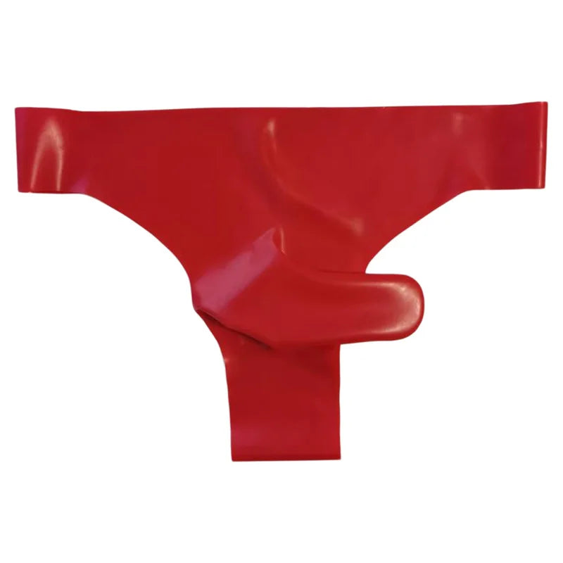 Men's Latex Thong G-String | Bullet Separation Wet Look Lingerie
