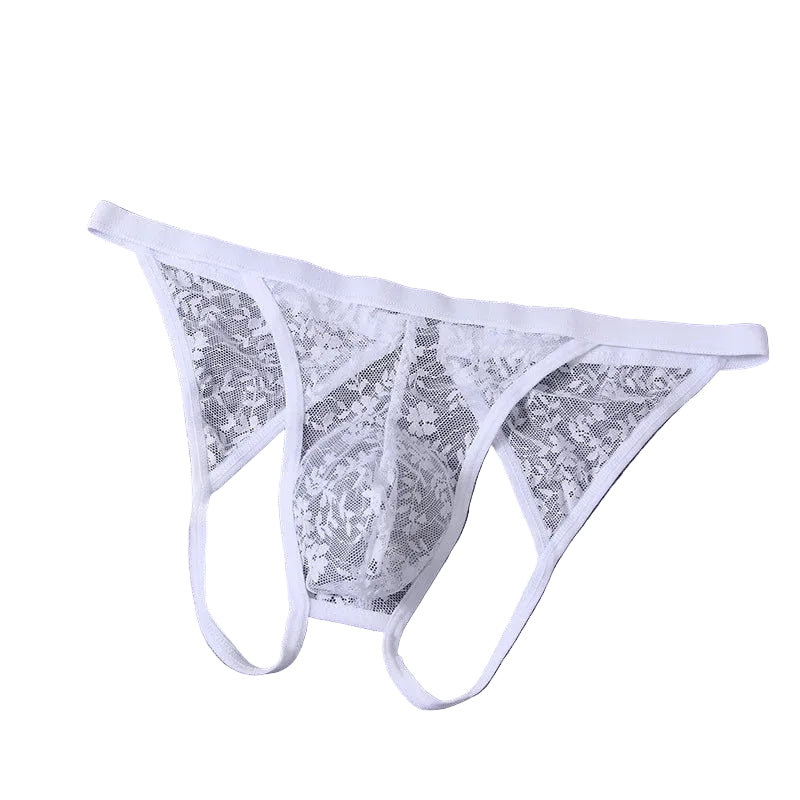 Lace Sissy Pouch Jockstrap — Femboy & Crossdresser Butt Cut-Out Lingerie