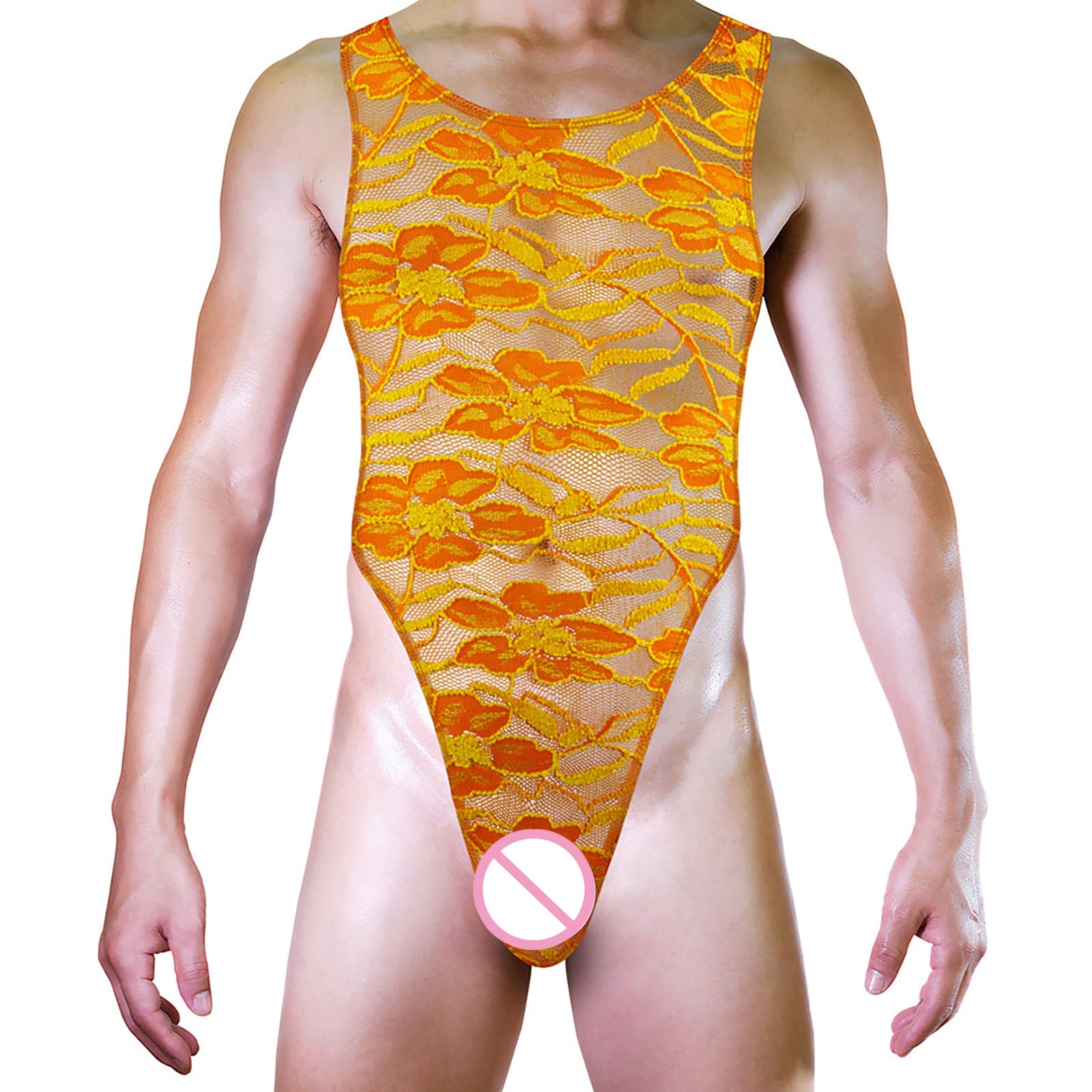 "Sissy Daleyza" See-through Bodysuit Men's Lingerie