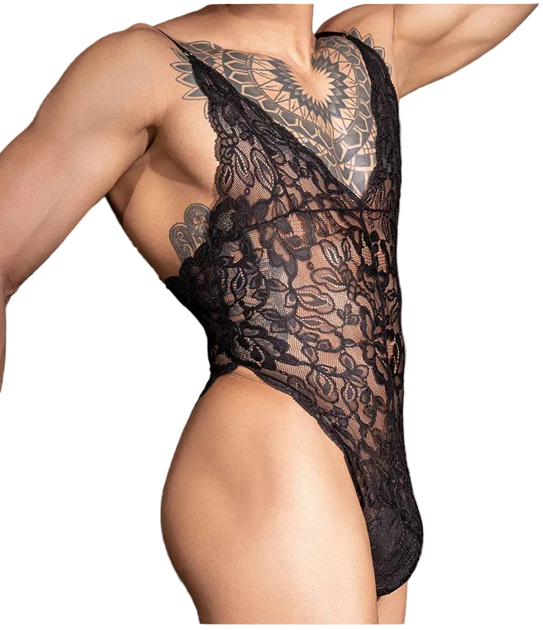 "Sissy Erin" Floral Lace Bodysuit