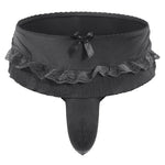 Load image into Gallery viewer, "Sissy Alara" Ruffle Skirted Thong Panties | Sissy Bowknot G-String Underwear
