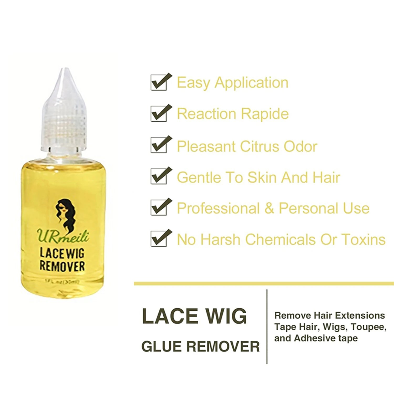Waterproof Wig Lace Glue Set with Application Tools & Hair Wax Stick