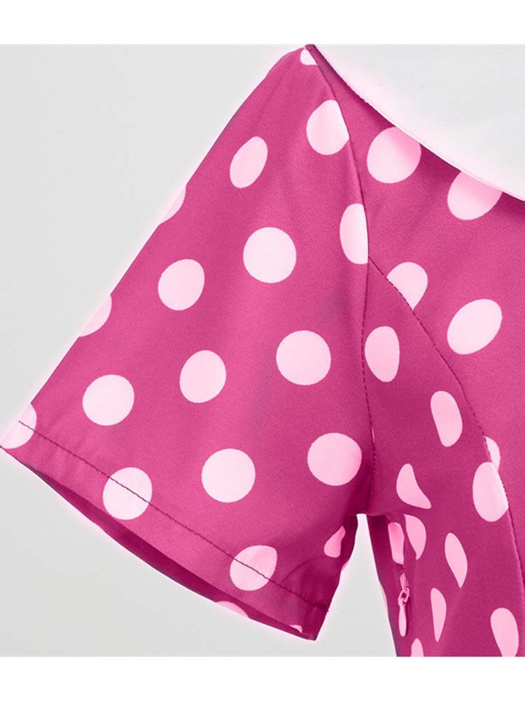 "Sissy Lylah" Vintage Polka Dot Midi Dress