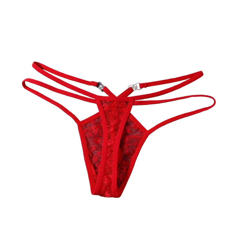 Sheer Lace Sissy Pouch Thong — Femboy & Crossdresser G-String Lingerie
