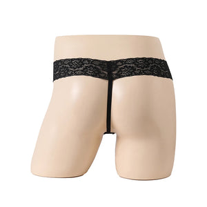 "Sissy Lidia" Print Lace Thongs Mens Lingerie