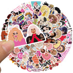 Load image into Gallery viewer, 50 / 100 pcs Colorful  Drag Queen Stickers
