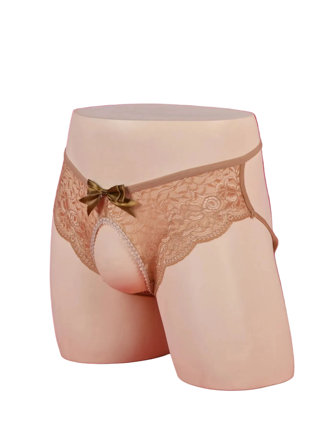 Sweet Allure Open-Crotch Floral Lace Panties