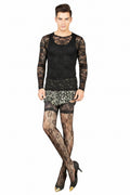 Sheer Thigh-High Stockings | Lace Top Suspender Tights | Fishnet & Jacquard Styles
