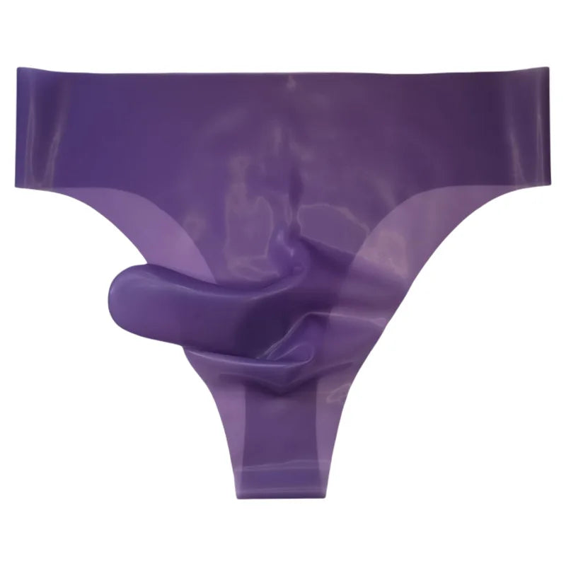 Men's Latex Thong G-String | Bullet Separation Wet Look Lingerie