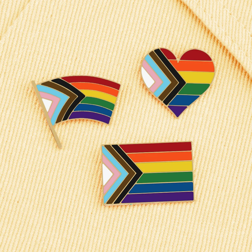 LGBTQ  Enamel Pins Pride Lesbian, Gay, Rainbow Flag, Brooch, Pansexual, Asexual, Bisexual, Transgender Symbol Jewelry