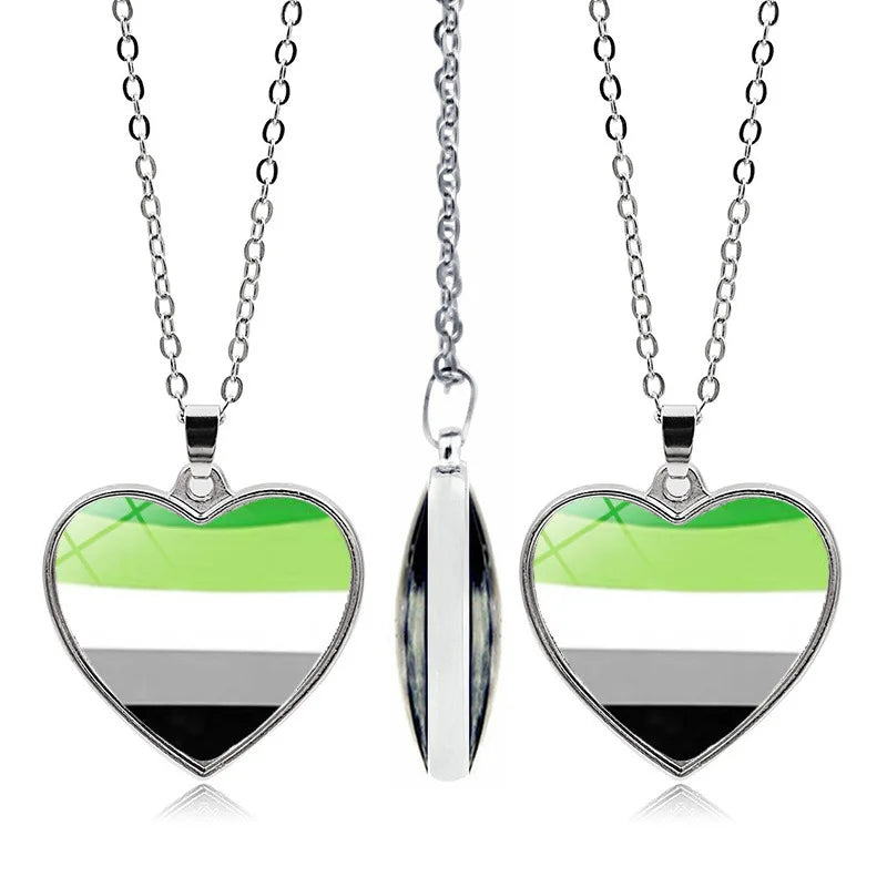LGBT Gay Rainbow Pride Flag Necklace