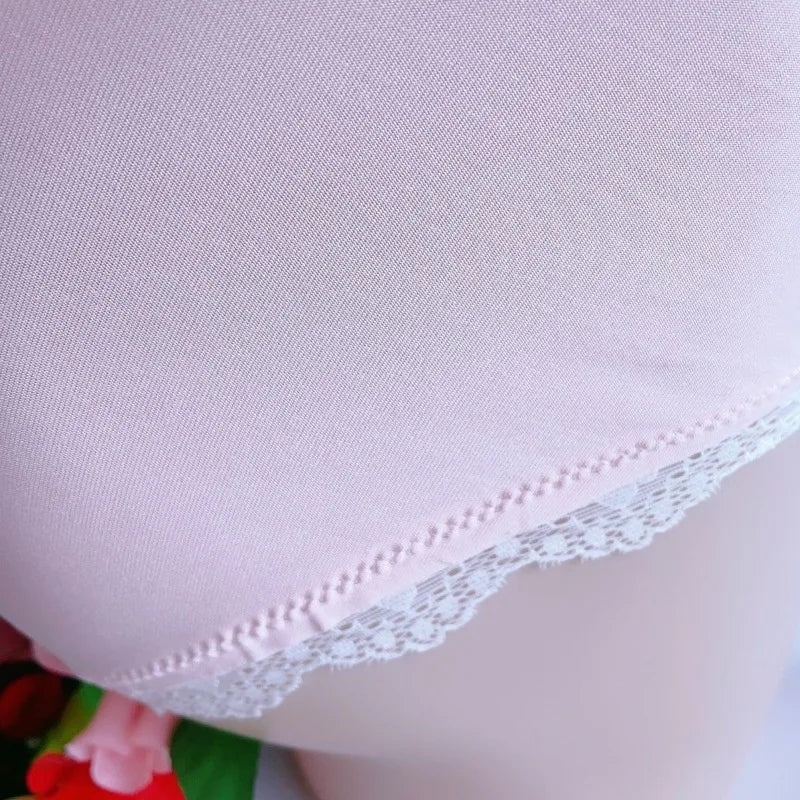 "Sissy Aylani" Lace Ruffle Panties – Bow-Trim Femboy Briefs | Sweet Lolita Lingerie