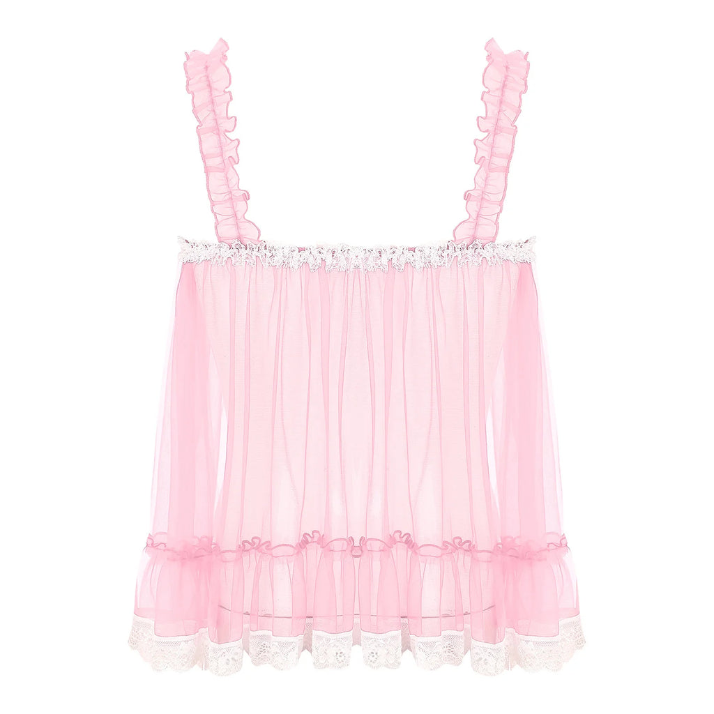 "Camila" See-Through Femboy Lingerie