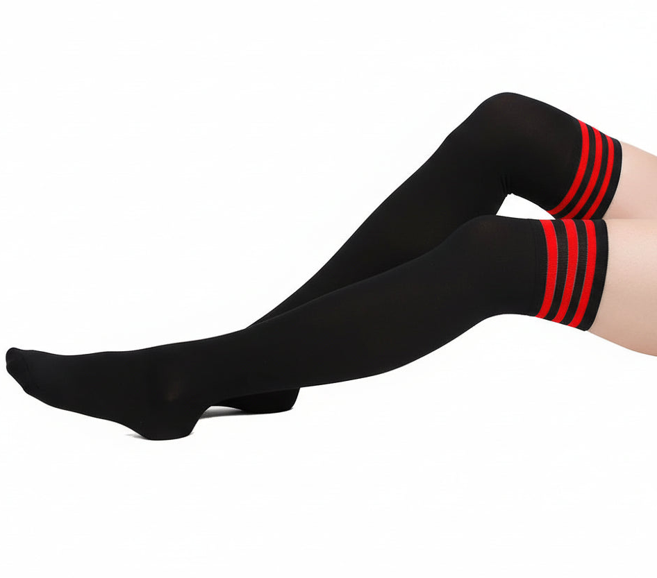 "Sissy Elani" Striped Long Socks