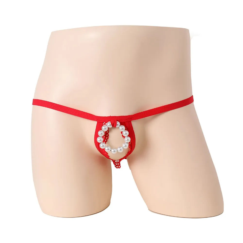 "Sissy Adalee" O-ring Pearl Underwear