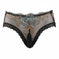 Embroidery Lace Sissy Pouch Panties for Men — Sheer Floral Briefs