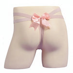 Load image into Gallery viewer, "Sissy Ailanny" Bow G-String Thong — Sheer Mesh Sissy Lingerie for Men
