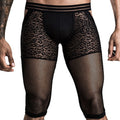 Sexy See-Through Mesh Open Butt Boxer