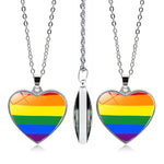 Load image into Gallery viewer, LGBT Gay Rainbow Pride Flag Necklace
