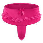 Load image into Gallery viewer, "Sissy Alara" Ruffle Skirted Thong Panties | Sissy Bowknot G-String Underwear
