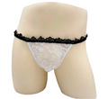 "Sissy Colbie" Floral Lace G-String Thong — Sheer Sissy Lingerie for Men