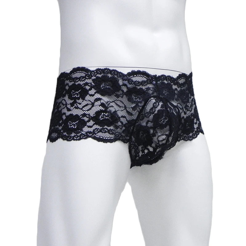 "Sissy Anya" 5pcs Kit Sexy Men Lace Boxers