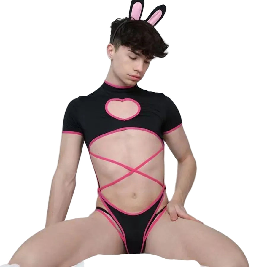 "Sissy Cora" Cosplay Bodysuit Bunny Roleplay"