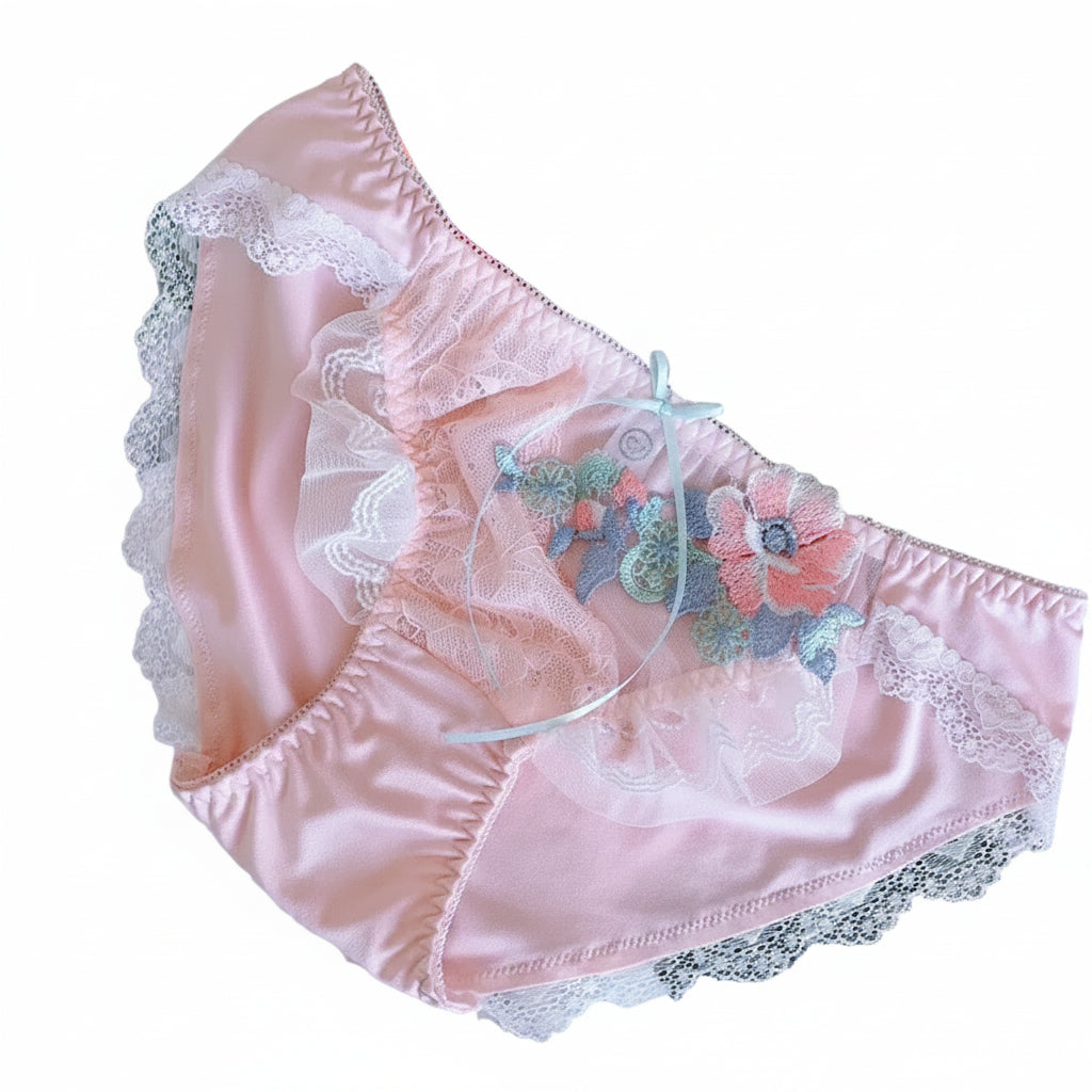 "Sissy Merritt" Briefs | Men's Lace & Bow Frilly Panties for Crossdressing