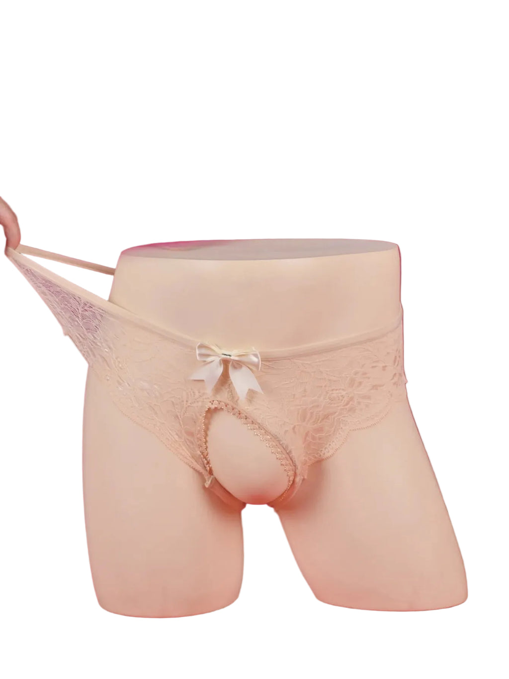 Sweet Allure Open-Crotch Floral Lace Panties
