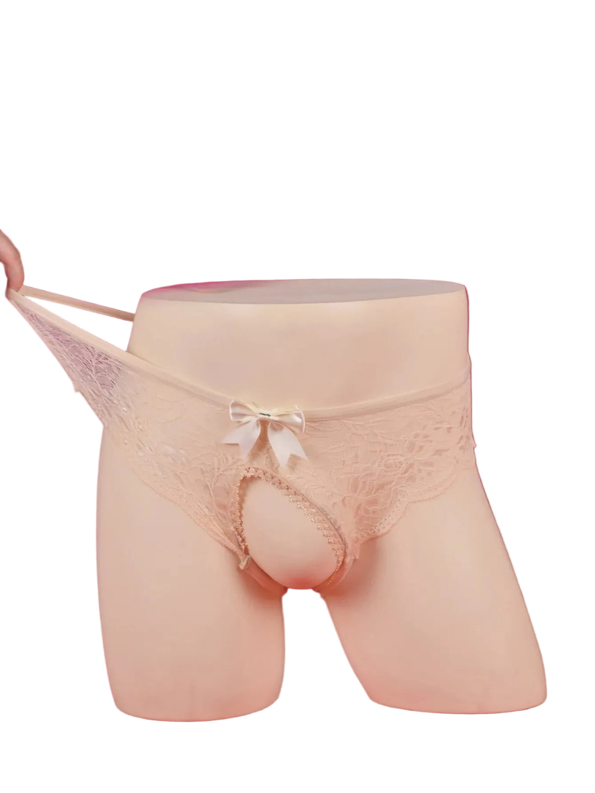 Sweet Allure Open-Crotch Floral Lace Panties