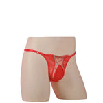 Load image into Gallery viewer, "Sissy Rynlee" Lace Embroidery Sheer Mesh Bikini Briefs — Feminine Crossdress Lingerie Panties
