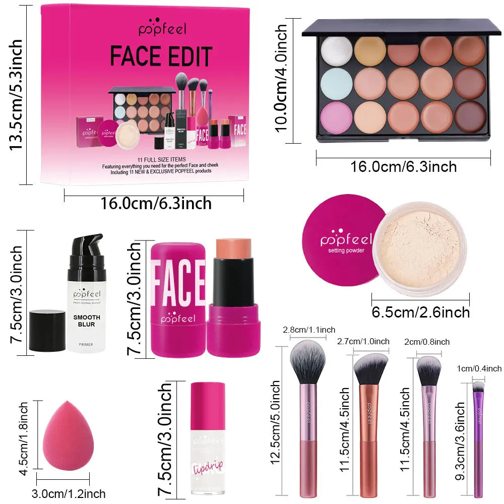 Makeup Gift Set - All-in-One 11-Piece Makeup Kit