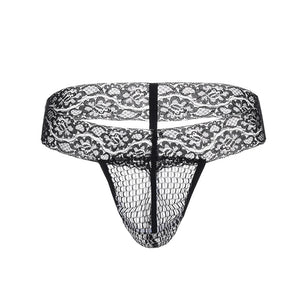 "Sissy Lidia" Print Lace Thongs Mens Lingerie