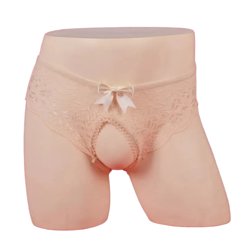 Sweet Allure Open-Crotch Floral Lace Panties