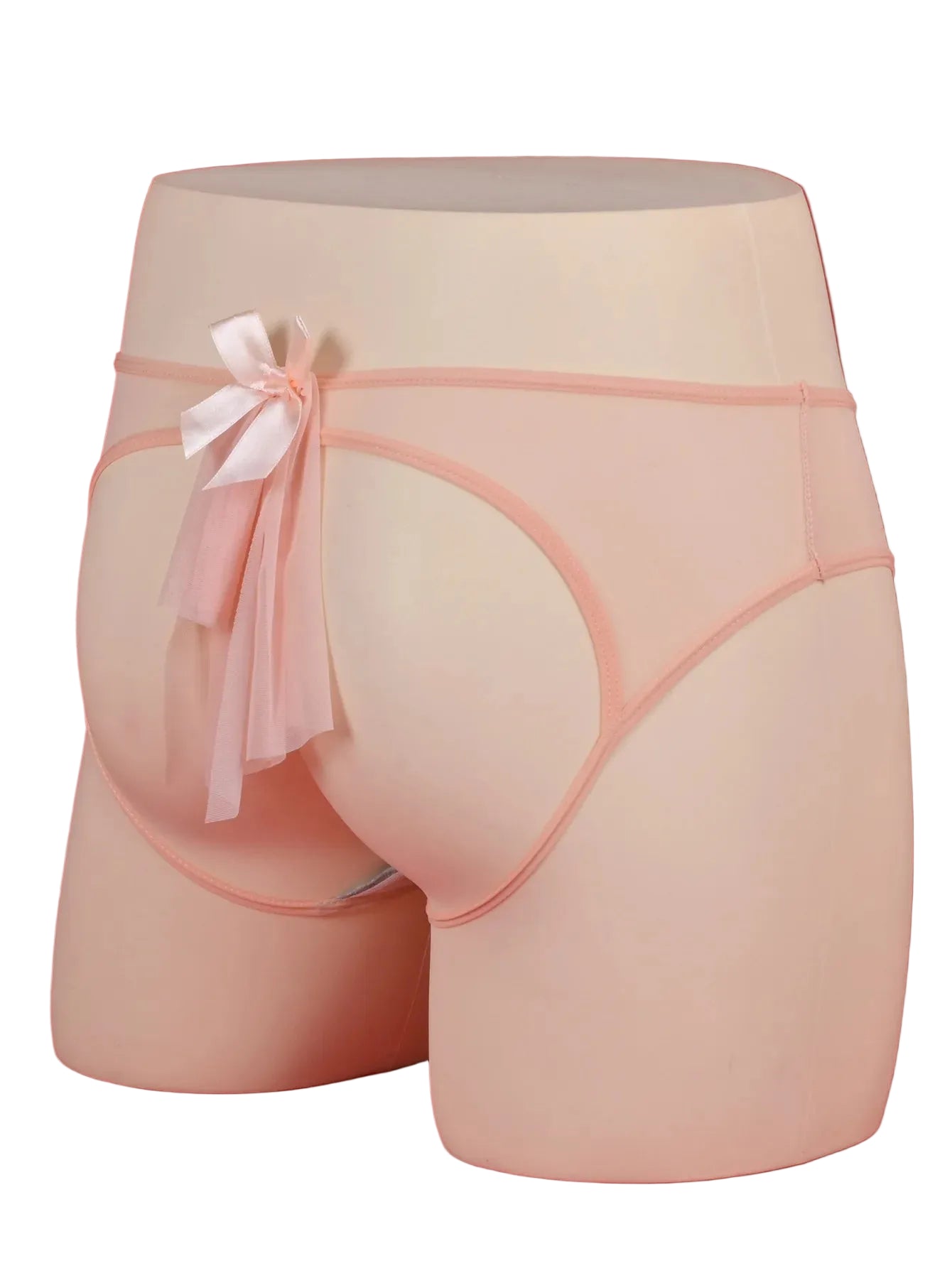 "Sissy Madisson" Bow-Detail Hollow Back Sissy Panties | Pouch Underwear
