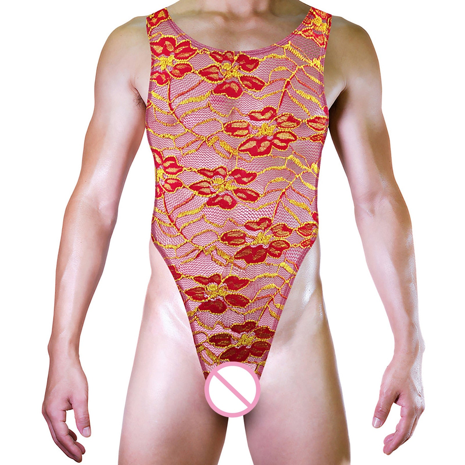 "Sissy Daleyza" See-through Bodysuit Men's Lingerie