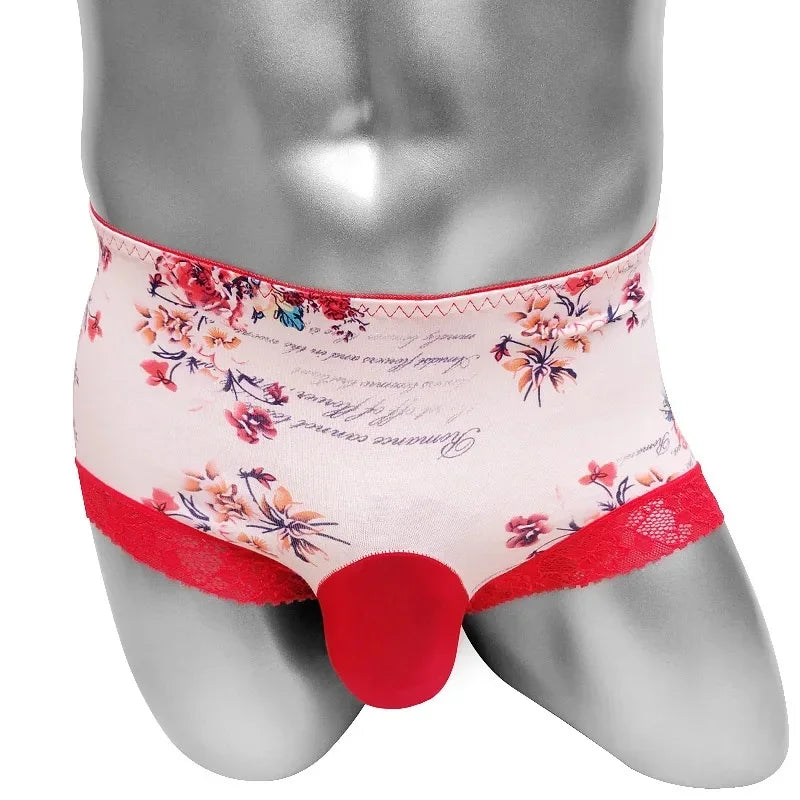 "Sissy Nova"Boxers  Sexy Lace  Lingerie For Men
