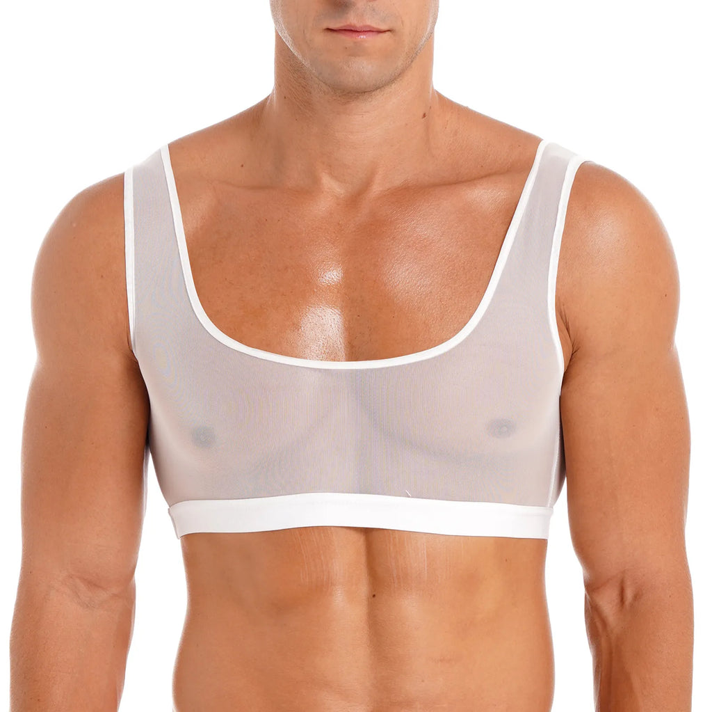 "Maryam"Femboy Mesh Tank Top