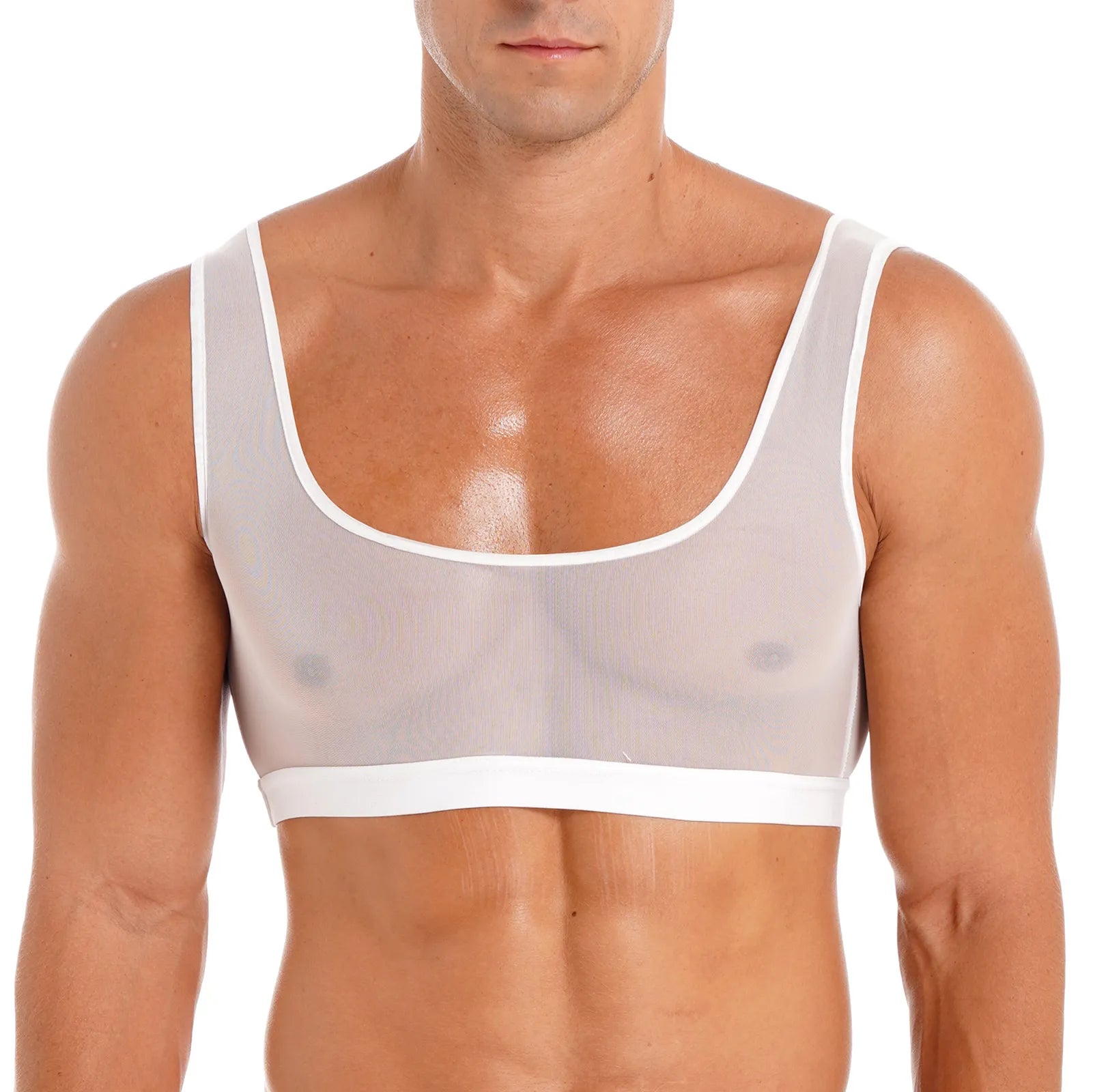 "Maryam"Femboy Mesh Tank Top