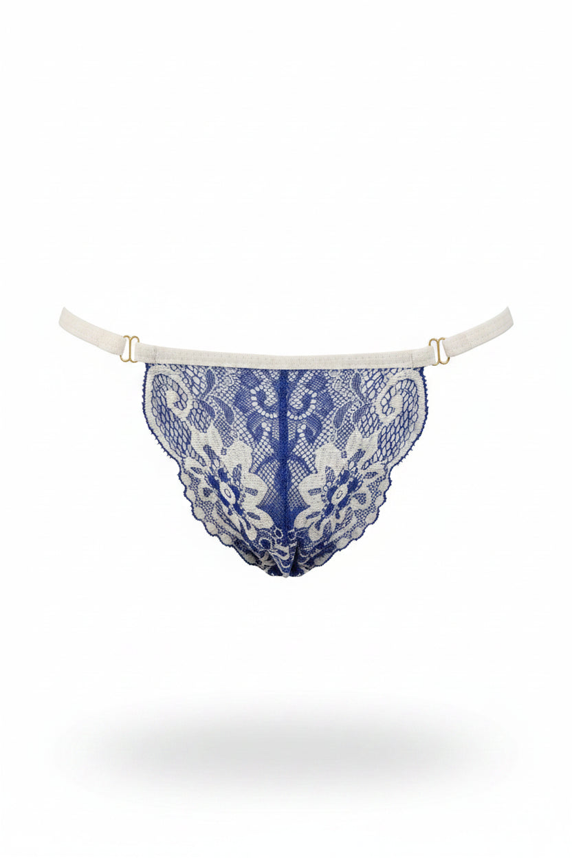 "Sissy Georgina" Men's Floral Lace G-String — Gay Pride Edition