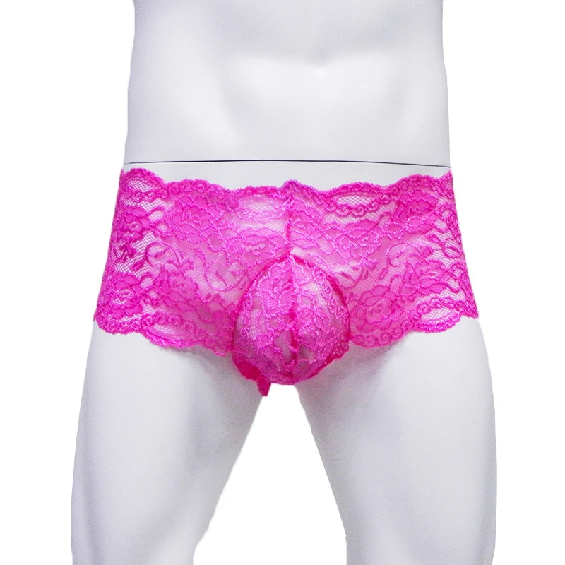 "Sissy Anya" 5pcs Kit Sexy Men Lace Boxers