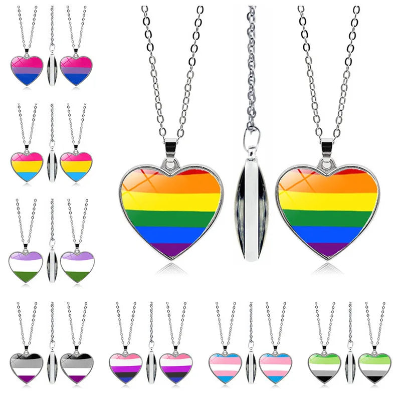 LGBT Gay Rainbow Pride Flag Necklace
