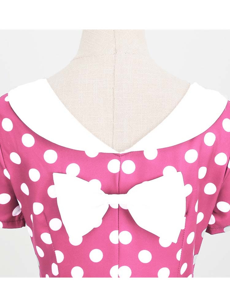 "Sissy Lylah" Vintage Polka Dot Midi Dress