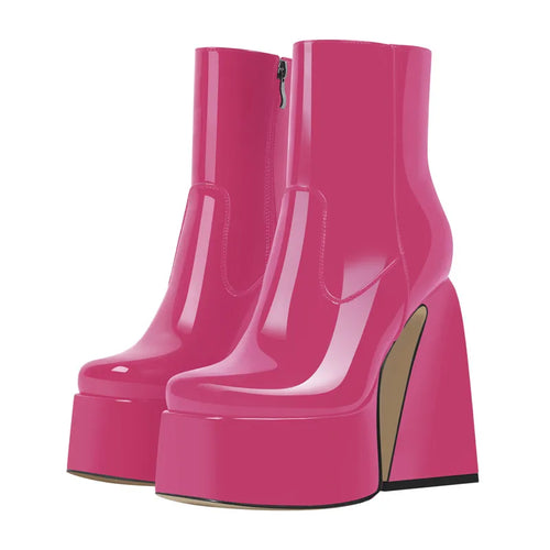 "Sissy Autumn" Square Toe Ankle Boots
