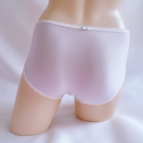 "Sissy Aylani" Lace Ruffle Panties – Bow-Trim Femboy Briefs | Sweet Lolita Lingerie