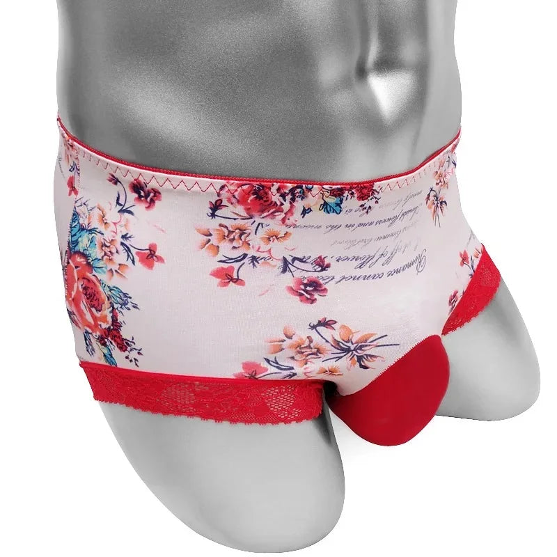 "Sissy Nova"Boxers  Sexy Lace  Lingerie For Men