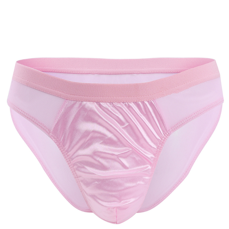 "Sissy Katie" See through Mesh Satin Briefs